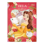 Caderno Espiral Colegial Médio Capa Dura 80 Folhas Princesa - Estampas Sortidas