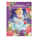 Caderno Espiral Colegial Médio Capa Dura 80 Folhas Princesa - Estampas Sortidas