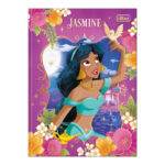 Caderno Espiral Colegial Médio Capa Dura 80 Folhas Princesa - Estampas Sortidas