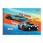 Caderno De Cartografia E Desenho Espiral 80 Folhas Hot Wheela - Estampas Sortidas Caderno De Cartografia E Desenho Espiral 80 Folhas Hot Wheela - Estampas Sortidas