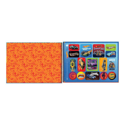 Caderno De Cartografia E Desenho Espiral 80 Folhas Hot Wheela – Estampas Sortidas