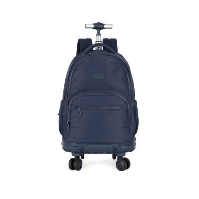 Mochila Com Rodinhas - Azul Escuro