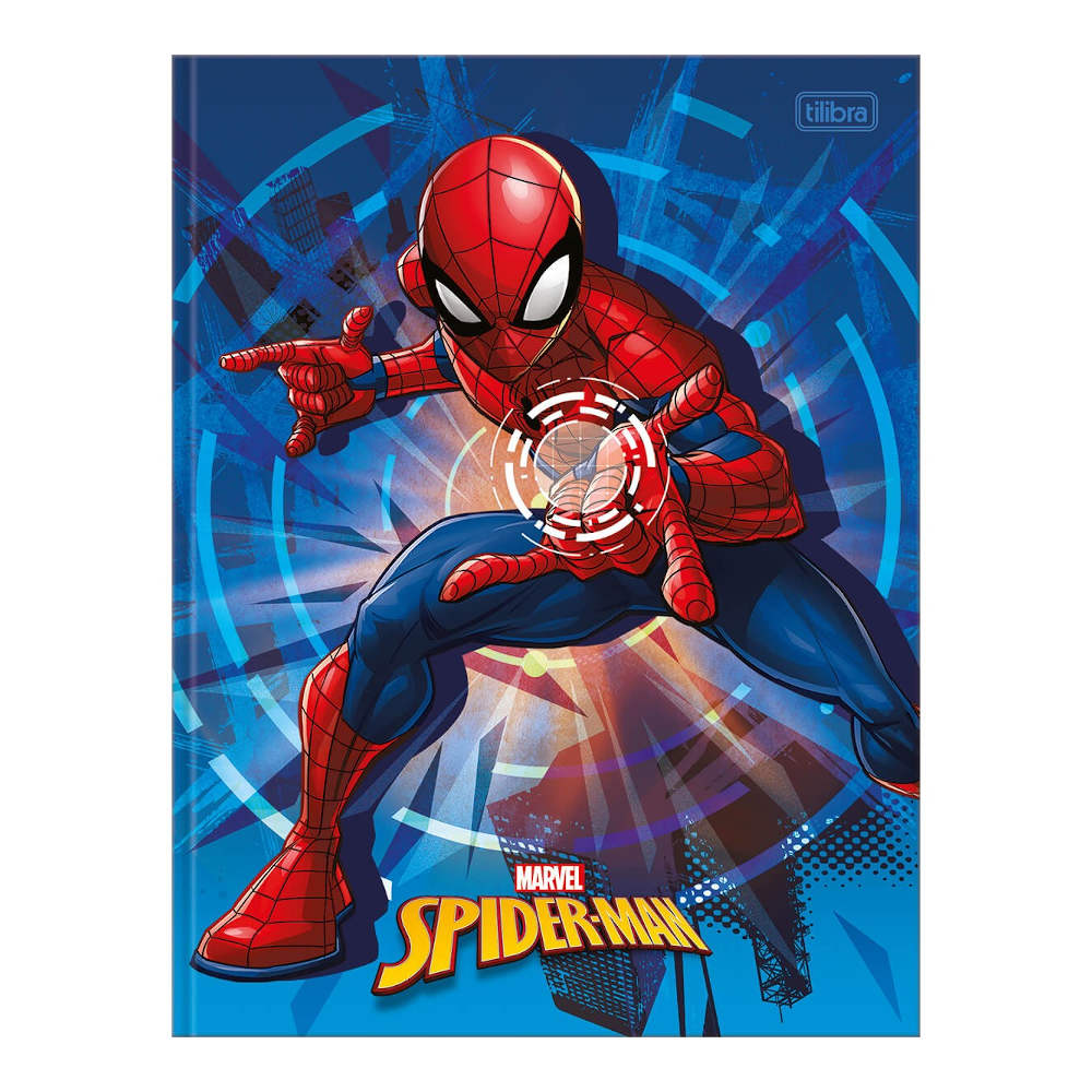 Caderno Brochura Costurado Sem Mola Universitário Grande Capa Dura 80 Folhas Spider-Man - Estampas S Caderno Brochura Costurado Sem Mola Universitário Grande Capa Dura 80 Folhas Spider-Man - Estampas S