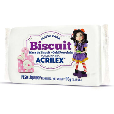 Massa Para Biscuit 90g - Branco Massa Para Biscuit 90g - Branco