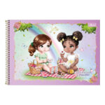 Caderno Desenho E Cartografia Espiral 80 Folhas Jolie - Estampas Sortidas Caderno Desenho E Cartografia Espiral 80 Folhas Jolie - Estampas Sortidas