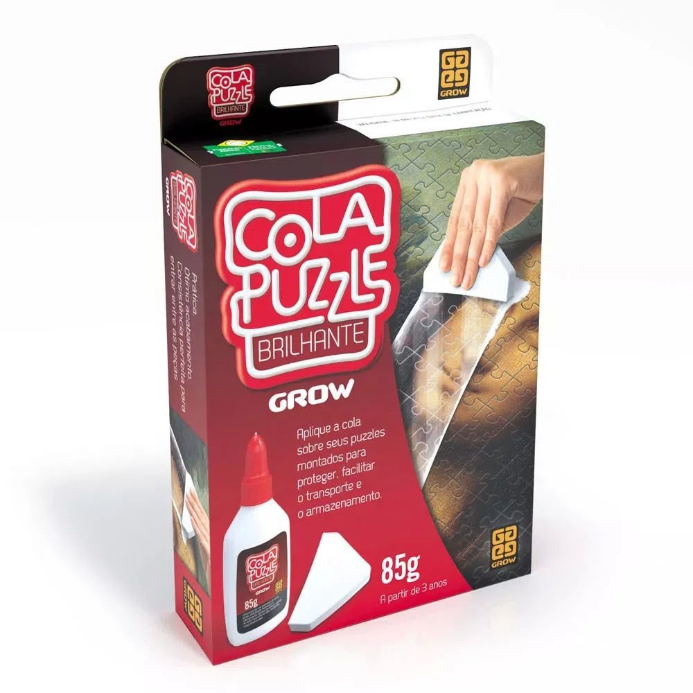 Cola Puzzle Brilhante 85g - Para Quebra-Cabeça Cola Puzzle Brilhante 85g - Para Quebra-Cabeça