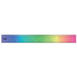 Régua 30cm Color Degradê Régua 30cm Color Degradê