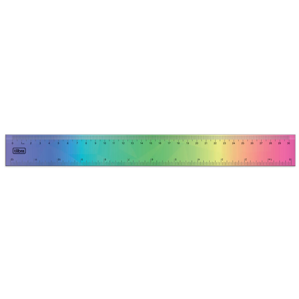 Régua 30cm Color Degradê Régua 30cm Color Degradê