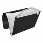 Pasta Sanfonada A4 Com 12 Divisórias - Preto Pasta Sanfonada A4 Com 12 Divisórias - Preto