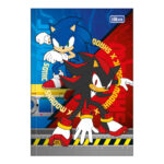 Caderno 1/4 Pequeno Brochura Costurado Sem Mola Capa Dura 80 Folhas Sonic - Estampas Sortidas Caderno 1/4 Pequeno Brochura Costurado Sem Mola Capa Dura 80 Folhas Sonic - Estampas Sortidas