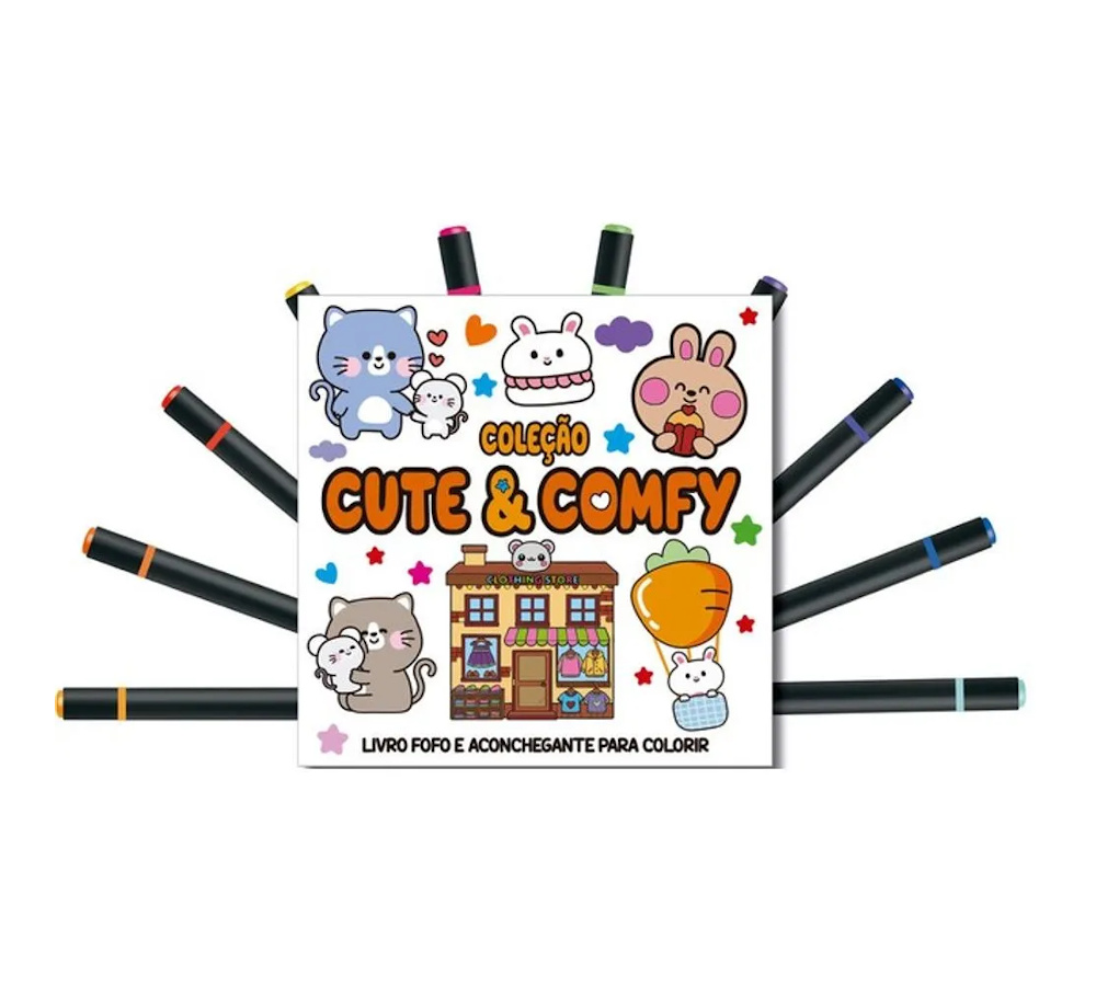 Cute E Comfy Coloring Book 5 - Bold Easy Cute E Comfy Coloring Book 5 - Bold Easy