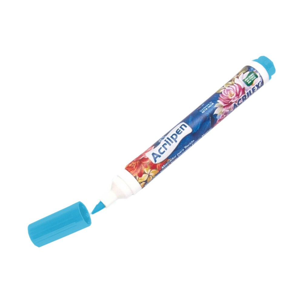 Caneta Tecido Acrilpen - Azul Celeste Caneta Tecido Acrilpen - Azul Celeste