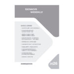 Agenda Costurada Senior Weekly 2026 - Preta