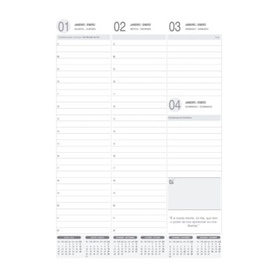 Agenda Costurada Senior Weekly 2026 – Preta