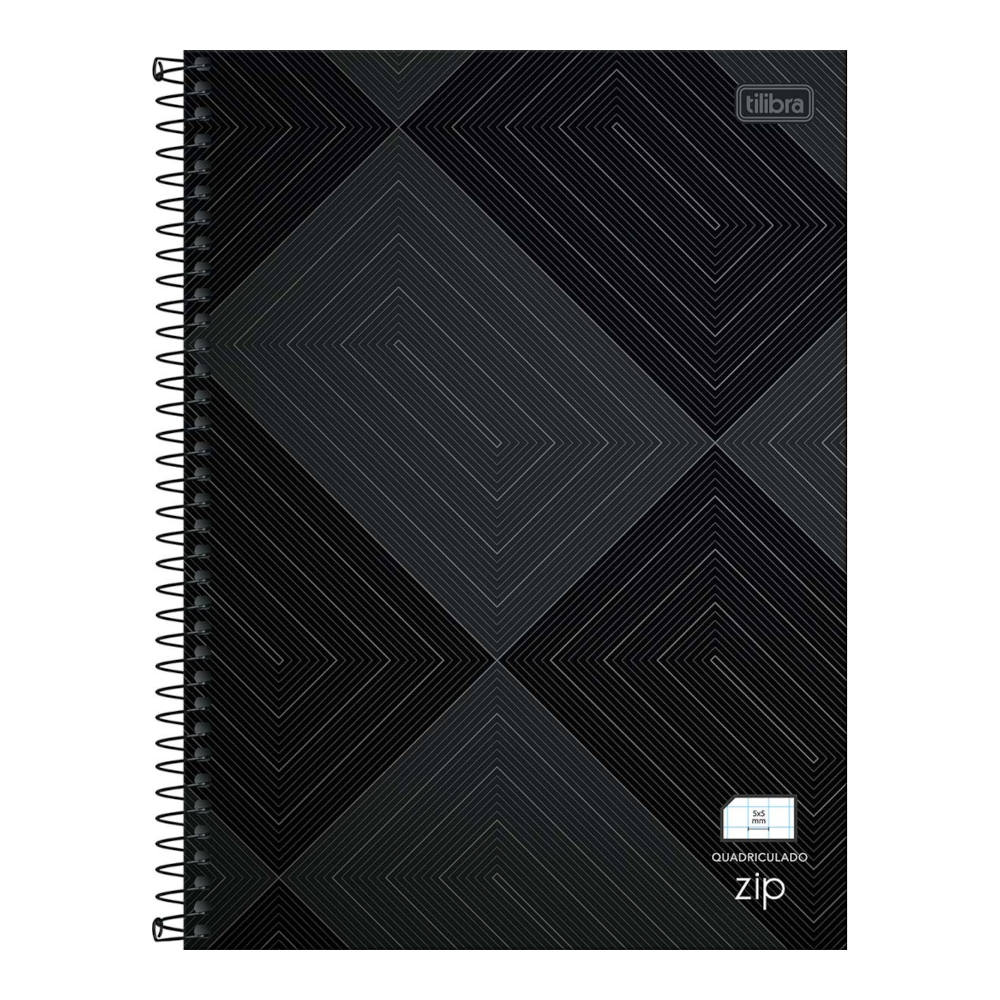 Caderno Espiral Universitário Grande Capa Dura 96 Folhas Quadriculado 5x5mm Zip - Estampas Sortidas Caderno Espiral Universitário Grande Capa Dura 96 Folhas Quadriculado 5x5mm Zip - Estampas Sortidas
