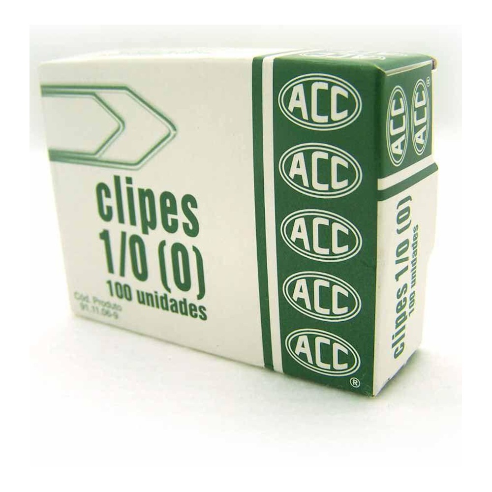 Clips N° 1/0 - Com 100 Unidades Clips N° 1/0 - Com 100 Unidades
