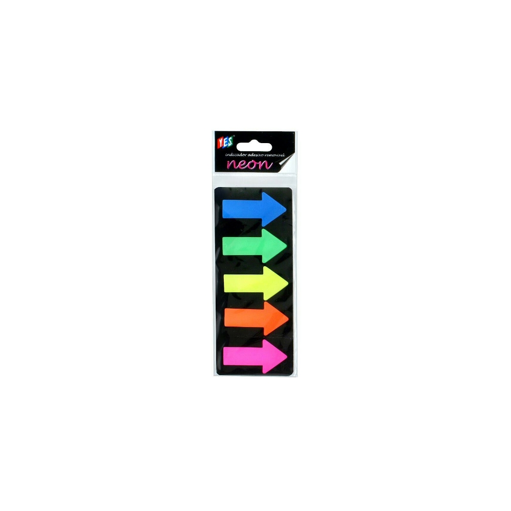 Bloco Notas Adesivas Post It Com 5 Unidades Setas - 5 Cores Diversas Bloco Notas Adesivas Post It Com 5 Unidades Setas - 5 Cores Diversas