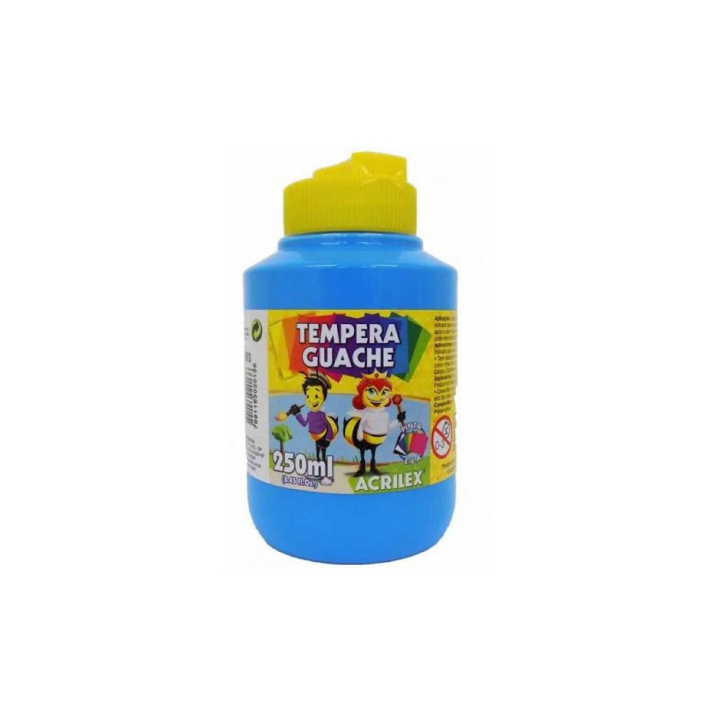 Tinta Guache 250ml - Azul Celeste Tinta Guache 250ml - Azul Celeste