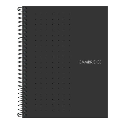 Caderno Espiral Universitário Grande Capa Plástica 80 Folhas Executivo Cambridge - Definit