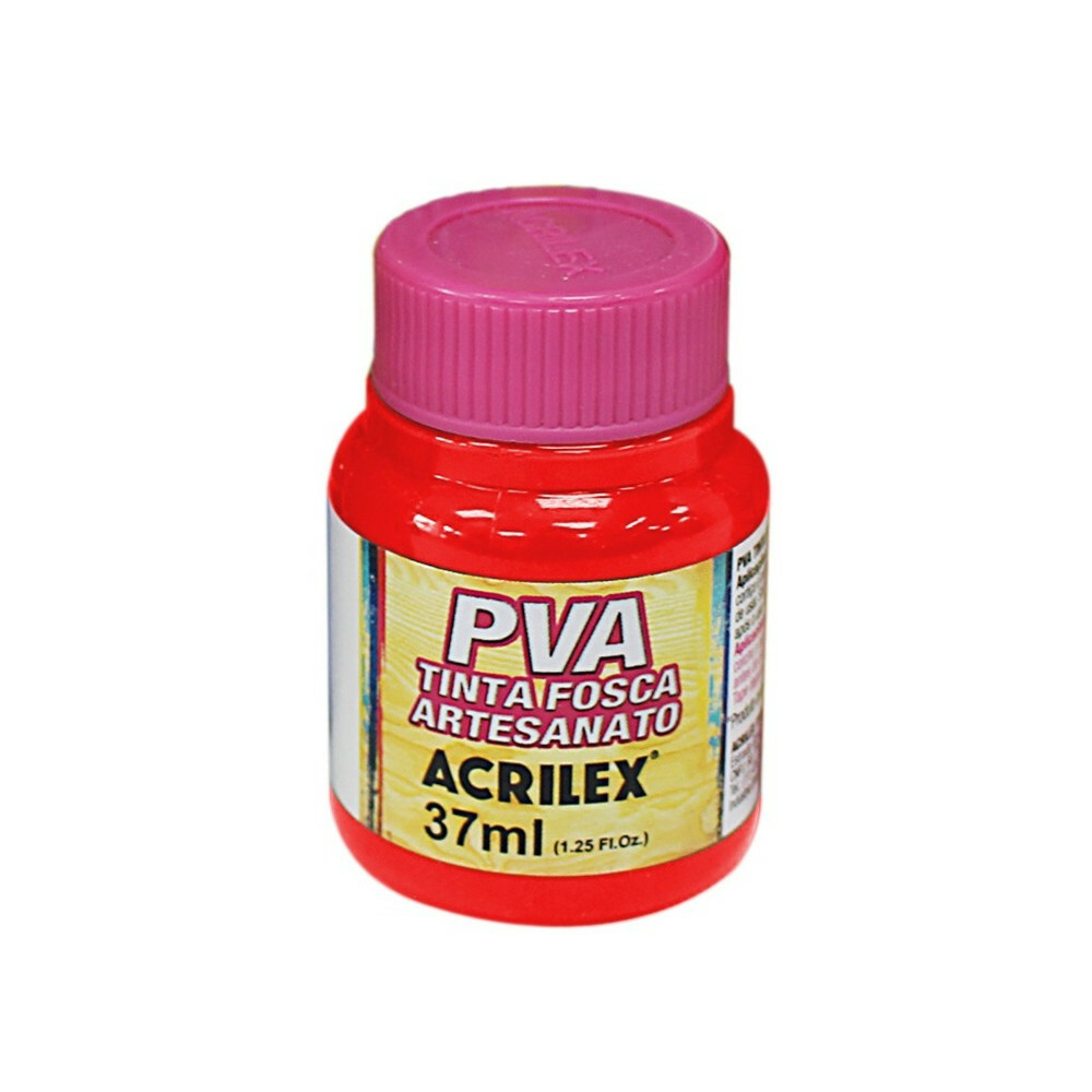 Tinta Fosca Pva 37ml - Vermelho Escarlate Tinta Fosca Pva 37ml - Vermelho Escarlate