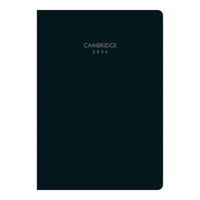 Planner Grampeado M7 Cambridge 2026 - Preta