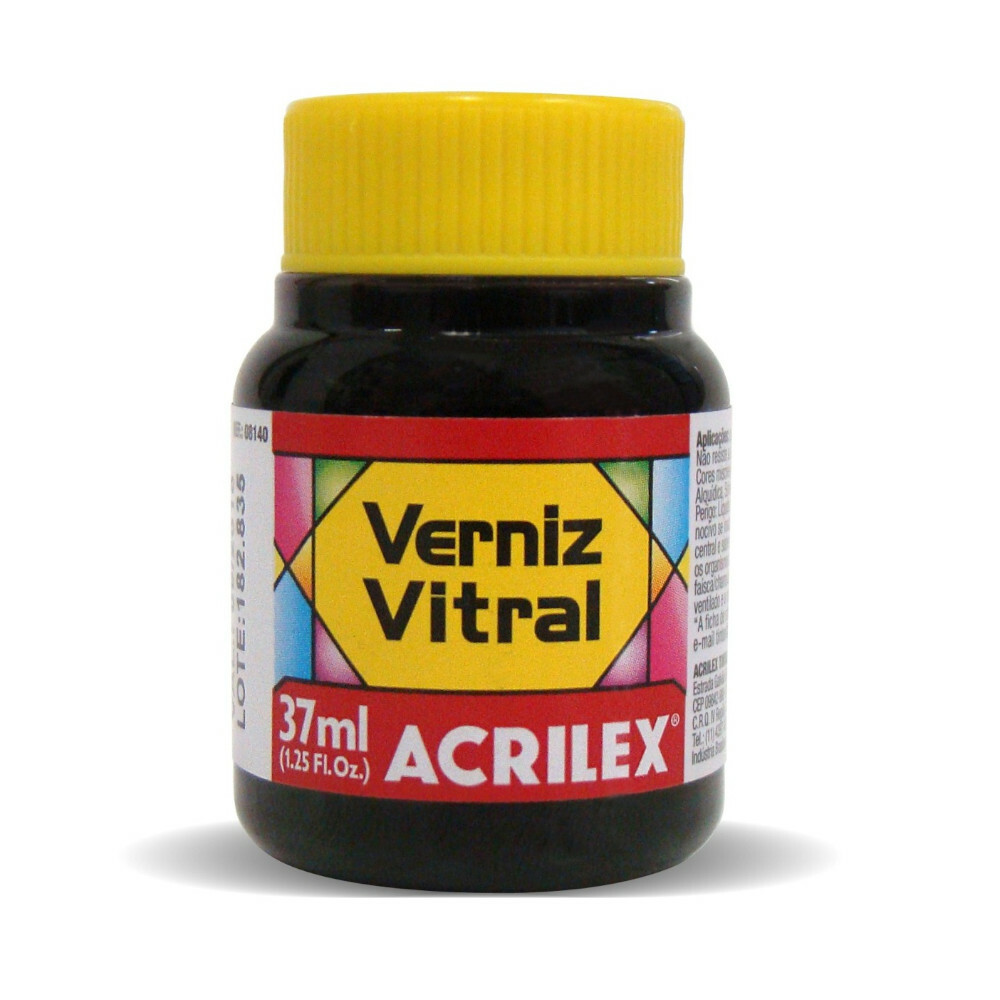 Tinta Verniz Vitral 37ml - Vermelho Fogo Tinta Verniz Vitral 37ml - Vermelho Fogo