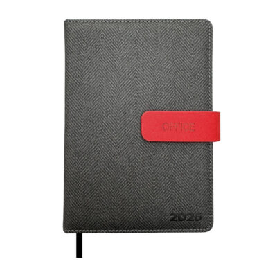 Agenda Costurada Executiva Office Com Índice 2026 - Cores Sortidas