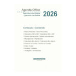 Agenda Costurada Executiva Office Com Índice 2026 - Cores Sortidas