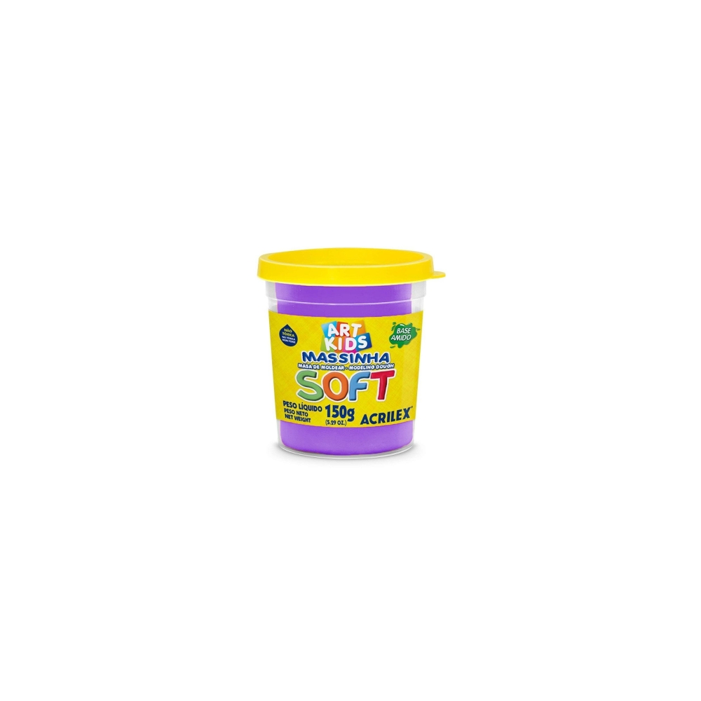 Massa De Modelar Soft 150g - Violeta Massa De Modelar Soft 150g - Violeta