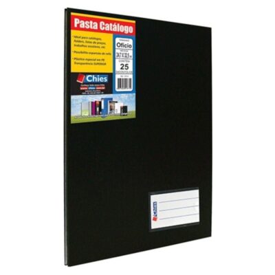 Pasta Catalogo Oficio 25 Folhas - Preto