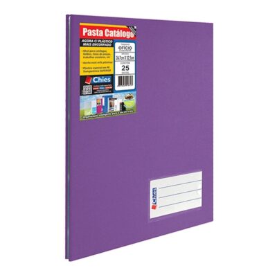 Pasta Catalogo Oficio 25 Folhas - Violeta