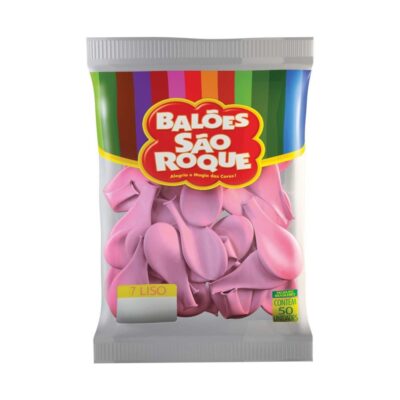 Balão Liso Imperial 7 - Rosa Baby Balão Liso Imperial 7 - Rosa Baby