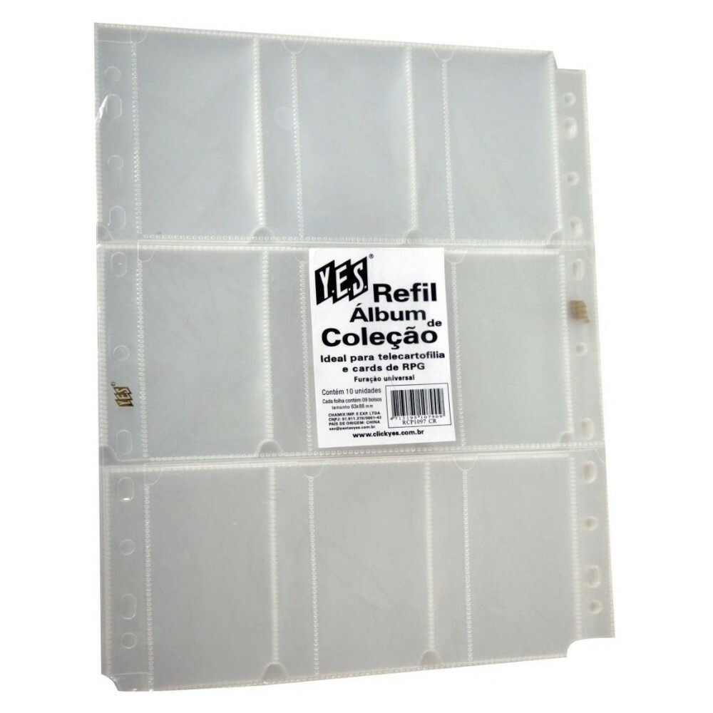 Refil Para Álbum De ColeÇÃo - Com 10 Folhas Refil Para Álbum De ColeÇÃo - Com 10 Folhas