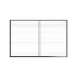 Caderno Brochura Costurado Sem Mola Universitário Grande Capa Dura 50 Folhas Numeradas - Preto Caderno Brochura Costurado Sem Mola Universitário Grande Capa Dura 50 Folhas Numeradas - Preto