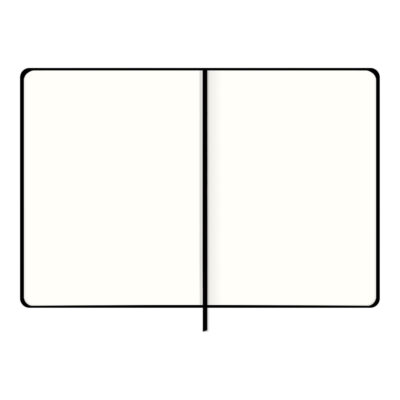 Caderneta Costurada Capa Dura Sem Pauta 80 Folhas Cambridge – Preta