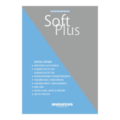 Agenda Costurada Soft Plus 2025 – Cores Sortidas