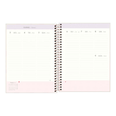 Planner Espiral Soho 2026 – Cores Sortidas