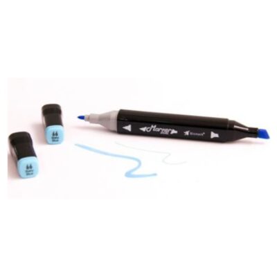 Marcador Permanente 2 Pontas - Baby Blue