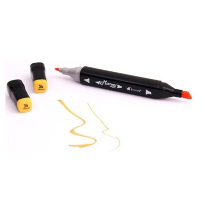 Marcador Permanente 2 Pontas - Yellow Marcador Permanente 2 Pontas - Yellow