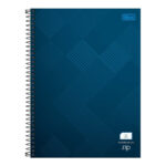 Caderno Espiral Universitário Grande Capa Dura 80 Folhas Quadriculado 7x7mm - Cores Sortidas