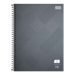 Caderno Espiral Universitário Grande Capa Dura 80 Folhas Quadriculado 7x7mm - Cores Sortidas