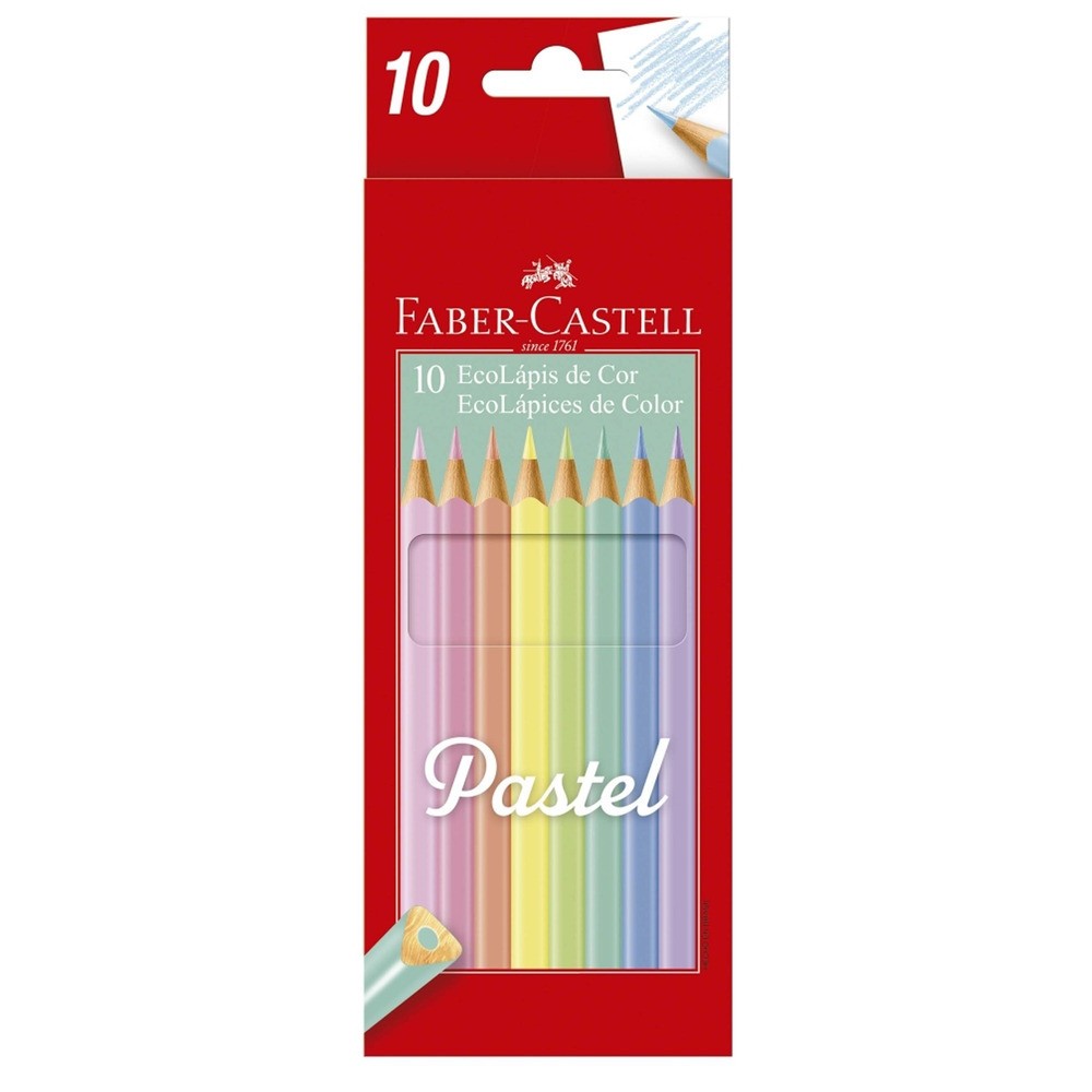 LÁpis De Cor EcolÁpis Com 10 Unidades - Pastel LÁpis De Cor EcolÁpis Com 10 Unidades - Pastel
