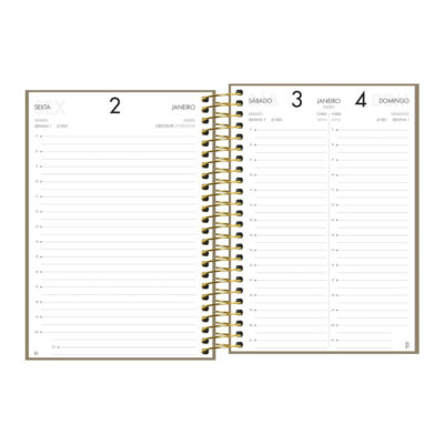 Agenda Espiral M5 Napoli 2026 – Cores Sortidas