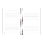 Caderno 1/4 Pequeno Espiral Capa Dura 80 Folhas Blush - Estampas Sortidas