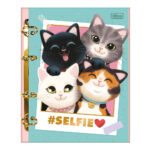Fichário Caderno Argolado Colegial Com 4 Argolas - Purrfect Cats Fichário Caderno Argolado Colegial Com 4 Argolas - Purrfect Cats