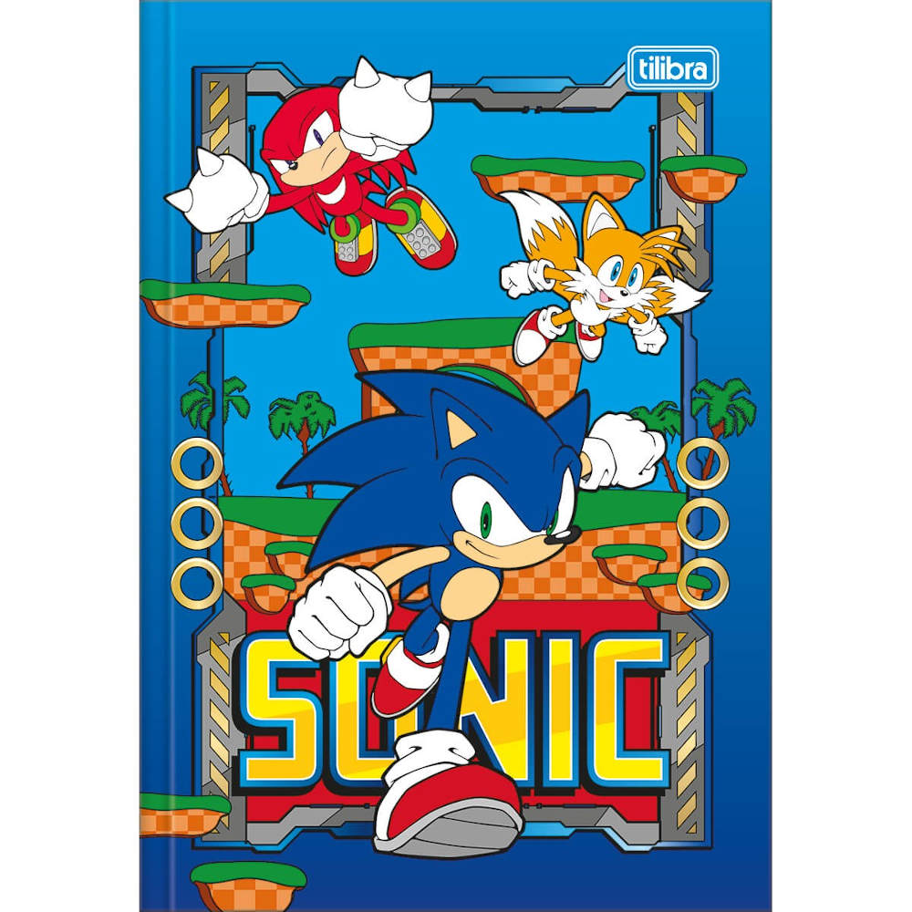 Caderno 1/4 Pequeno Brochura Costurado Sem Mola 48 Folhas Sonic - Estampas Sortidas Caderno 1/4 Pequeno Brochura Costurado Sem Mola 48 Folhas Sonic - Estampas Sortidas