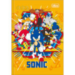 Caderno 1/4 Pequeno Brochura Costurado Sem Mola 48 Folhas Sonic - Estampas Sortidas Caderno 1/4 Pequeno Brochura Costurado Sem Mola 48 Folhas Sonic - Estampas Sortidas