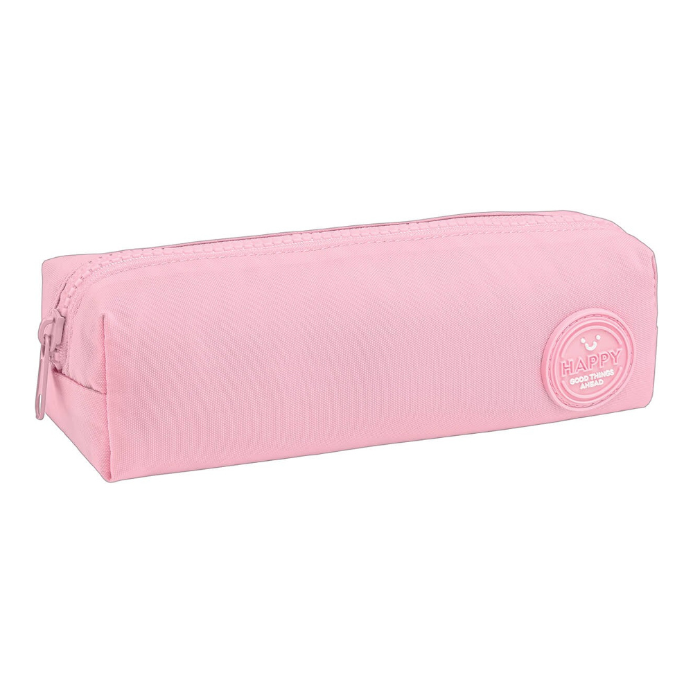 Estojo Simples Happy - Rosa Estojo Simples Happy - Rosa