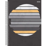 Caderno Espiral Universitário Grande Capa Dura 80 Folhas Sharpdash - Estampas Sortidas