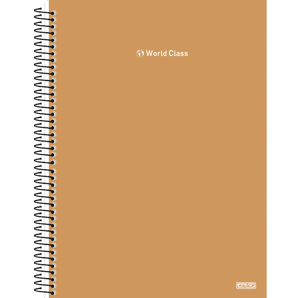 Caderno 1/4 Pequeno Espiral Capa Dura 80 Folhas World Class - Cores Sortidas Caderno 1/4 Pequeno Espiral Capa Dura 80 Folhas World Class - Cores Sortidas